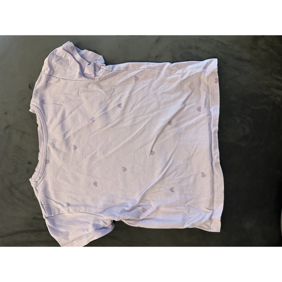 5/$10 H&M purple t-shirt 2T with hearts - Picture 4 of 4